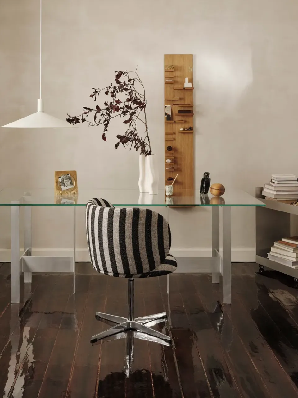 Mesa de comedor Lager 90x200 cm, Glass-aluminium*Ferm Living Online