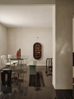 Mesa de comedor Lager 90x200 cm, Glass-aluminium*Ferm Living Online