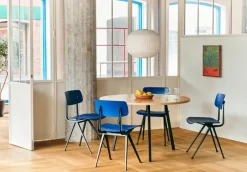 Mesa de comedor Loop Stand Ø105 cm, Black-clear lacq. oak*HAY Discount