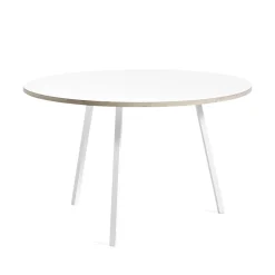 Mesa de comedor Loop Stand redonda, White laminate-white, Ø120 cm*HAY Best
