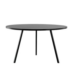 Mesa de comedor Loop Stand redonda, Black linoleum-black, Ø120 cm*HAY Online