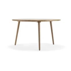 Mesa de comedor Miss Tailor redonda Ø130 cm, roble natural tratado con aceite, tablero fijo*Stolab Outlet