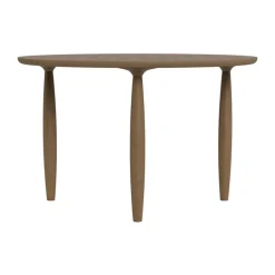 Mesa de comedor Oku, Roble ahumado claro, Ø120 cm*NORR11 Online