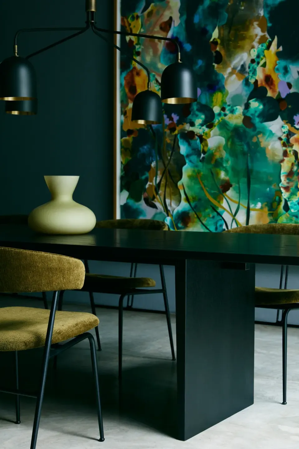Mesa de comedor Private 100x260 cm, Roble teñido de marrón-*GUBI New