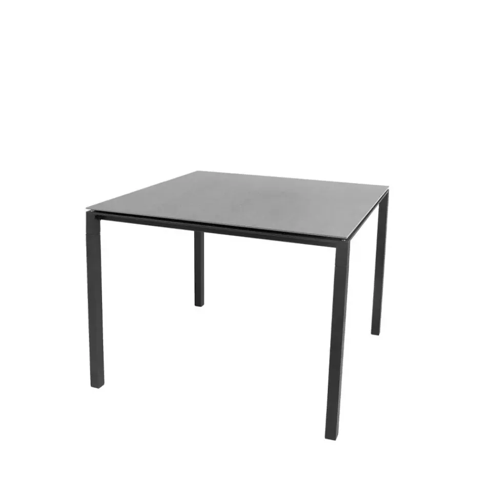 Mesa de comedor Pure, Basalt grey-lava grey 100x100 cm*Cane-line Sale
