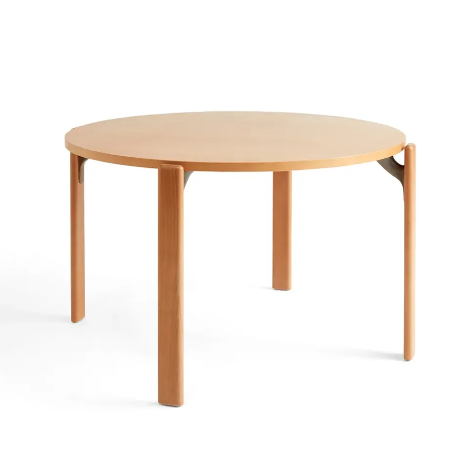 Mesa de comedor Rey Ø128 cm, dorado*HAY New