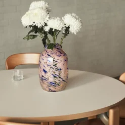 Mesa de comedor Rey Ø128 cm, Golden-Ivory white*HAY Clearance