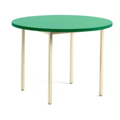 Mesa de comedor Two-Colour Ø105 cm, Ivory-green mint*HAY New