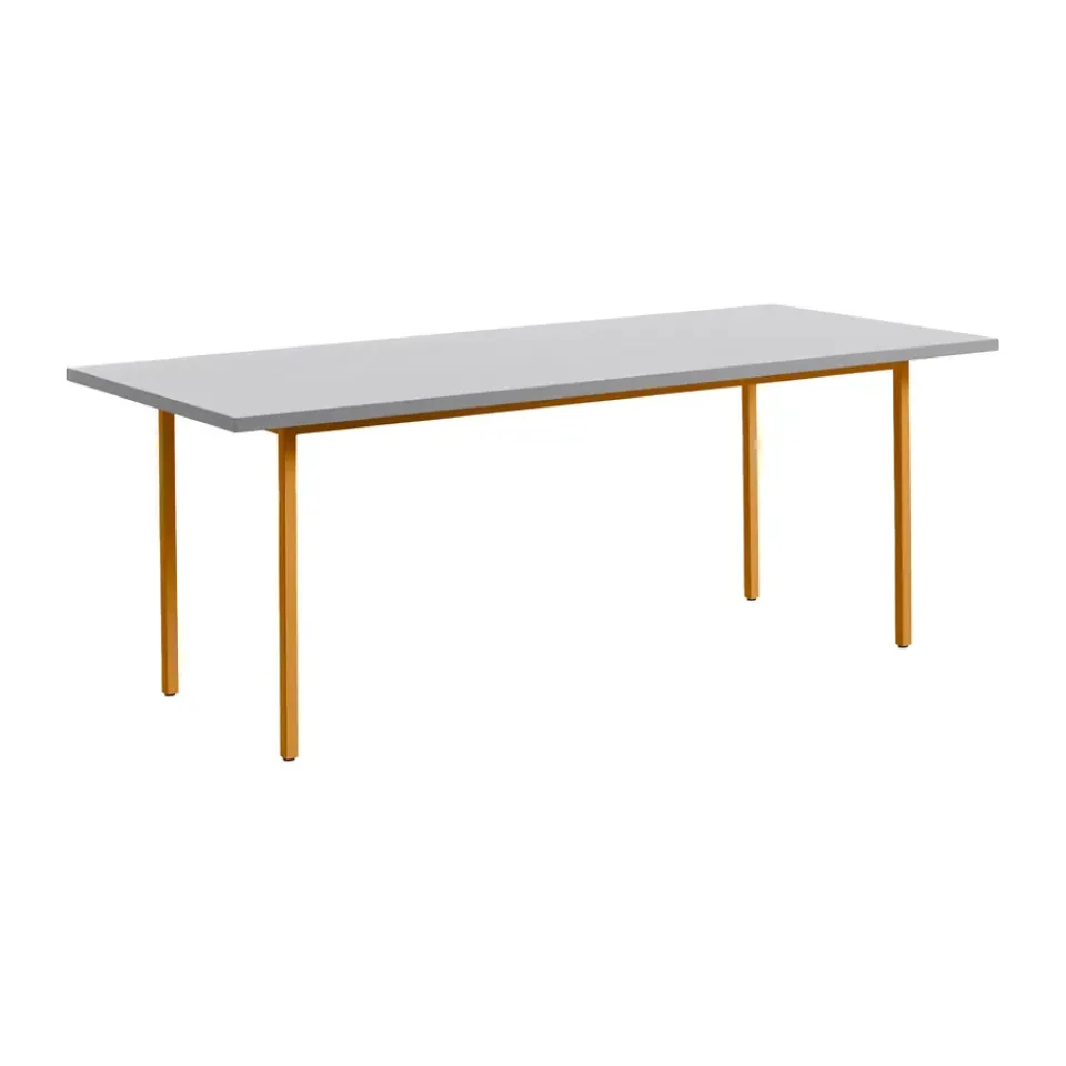 Mesa de comedor Two-Colour 90x200 cm, Ochre-light grey*HAY