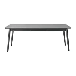 Mesa de comedor VIOR 90x200 cm, Roble lacado en negro*NJRD Outlet