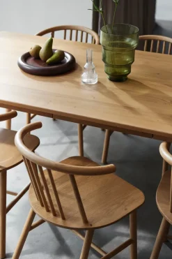 Mesa de comedor VIOR 90x200 cm, Roble lacado*NJRD Best