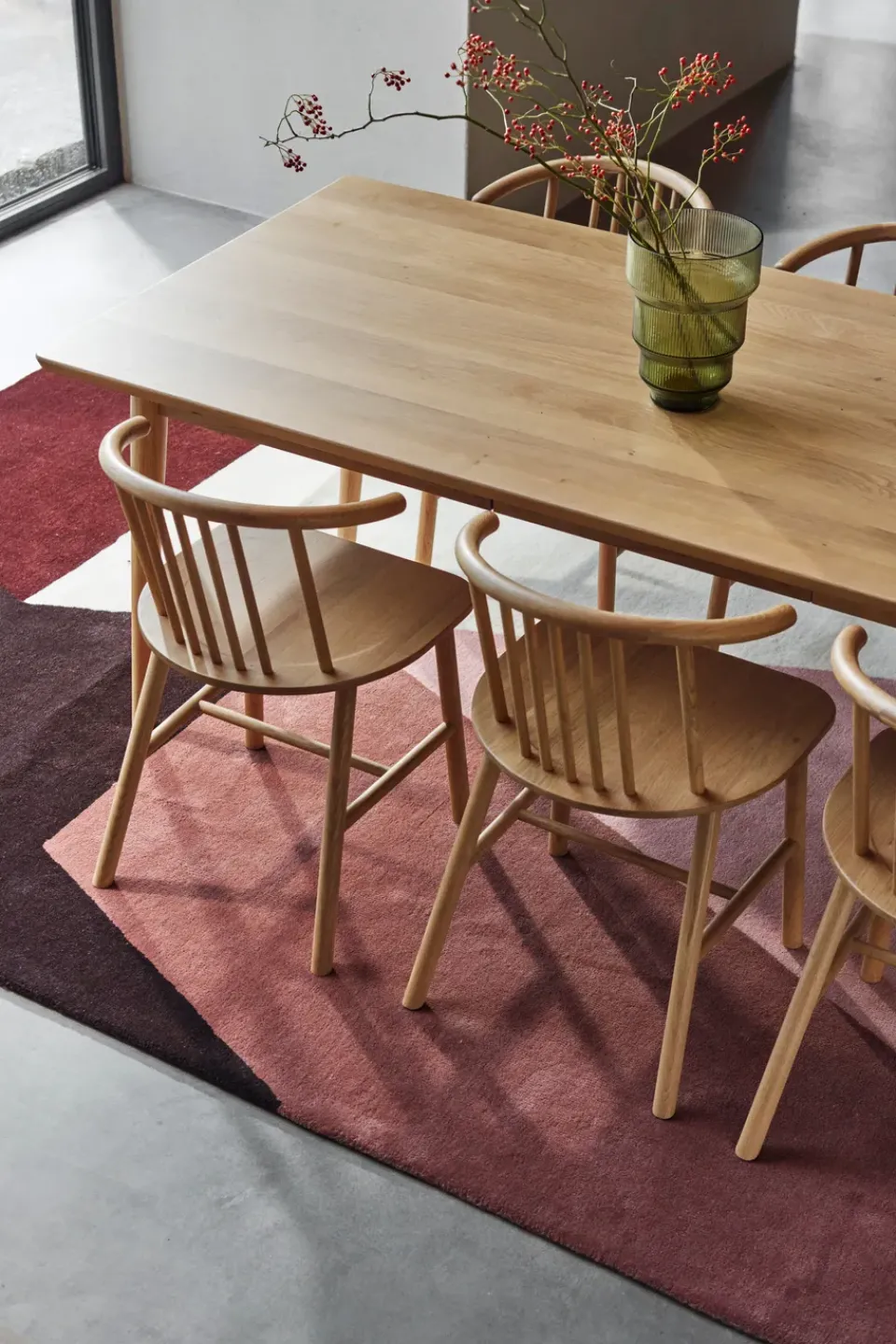 Mesa de comedor VIOR 90x200 cm, Roble lacado*NJRD Best
