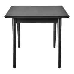 Mesa de comedor VIOR 90x120 cm, Roble lacado en negro*NJRD New