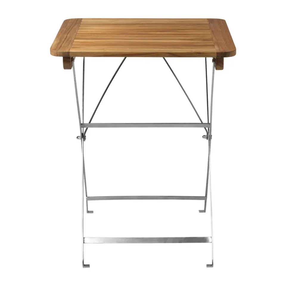 Mesa de exterior M26 Lilleø, Teak-acero inoxidable*FDB Møbler Best