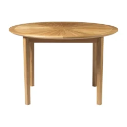 Mesa de jardín M27 Sammen Ø120 cm, Teca maciza aceitada*FDB Møbler Online
