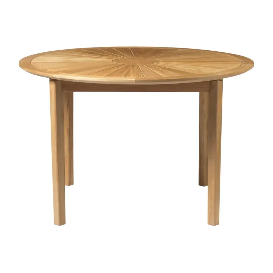 Mesa de jardín M27 Sammen Ø120 cm, Teca maciza aceitada*FDB Møbler Online