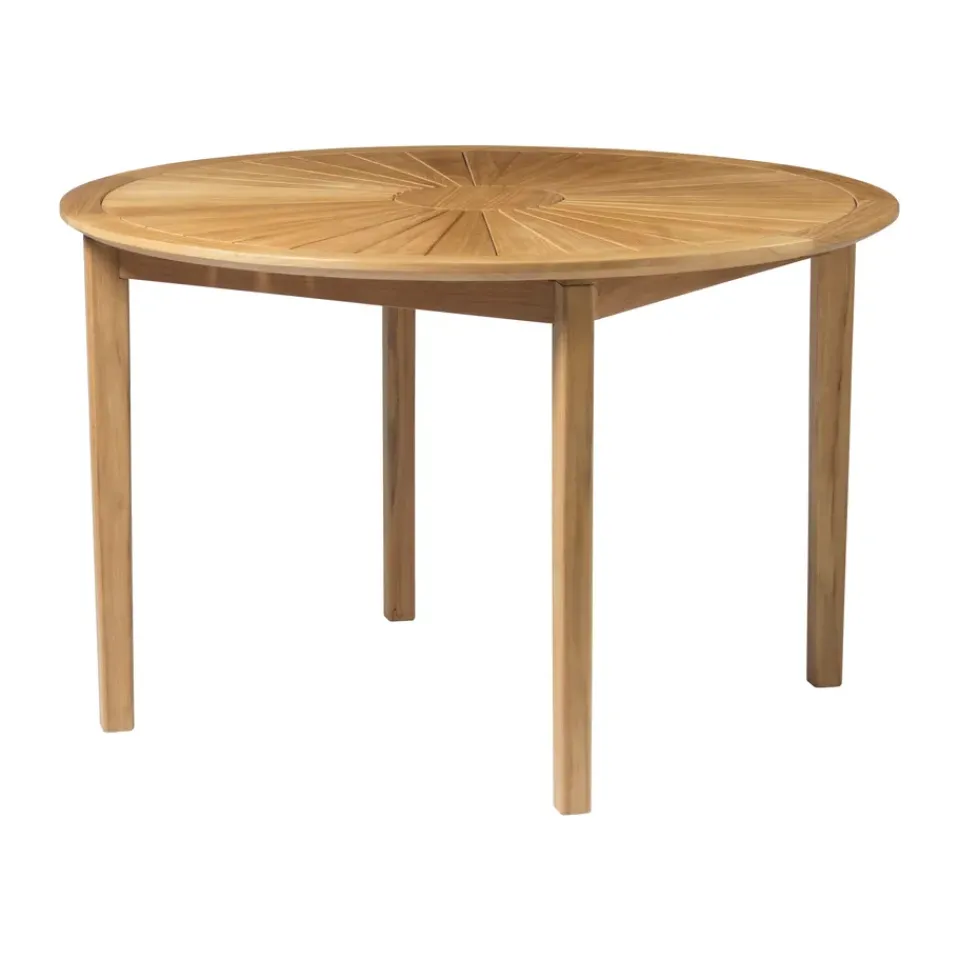 Mesa de jardín M27 Sammen Ø120 cm, Teca maciza aceitada*FDB Møbler Online