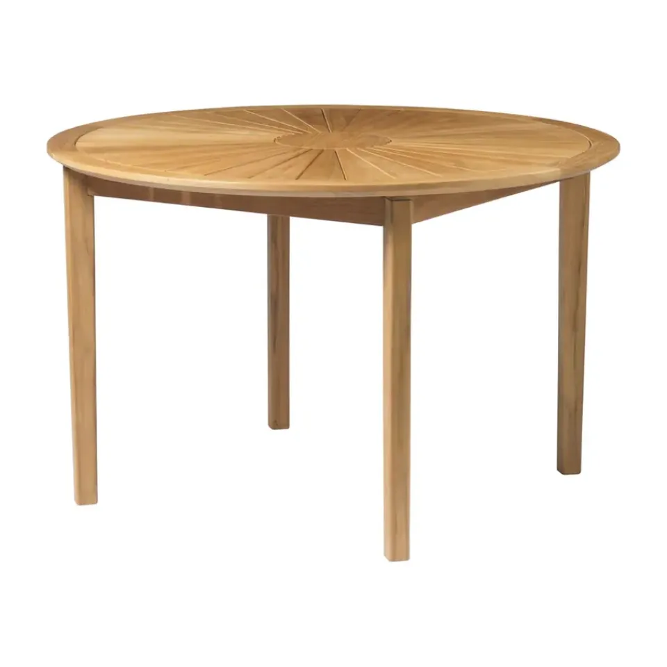 Mesa de jardín M27 Sammen Ø120 cm, Teca maciza aceitada*FDB Møbler Online