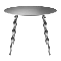 Mesa de jardín M21 Teglgård Ø90 cm, Stone-stainless steel*FDB Møbler New