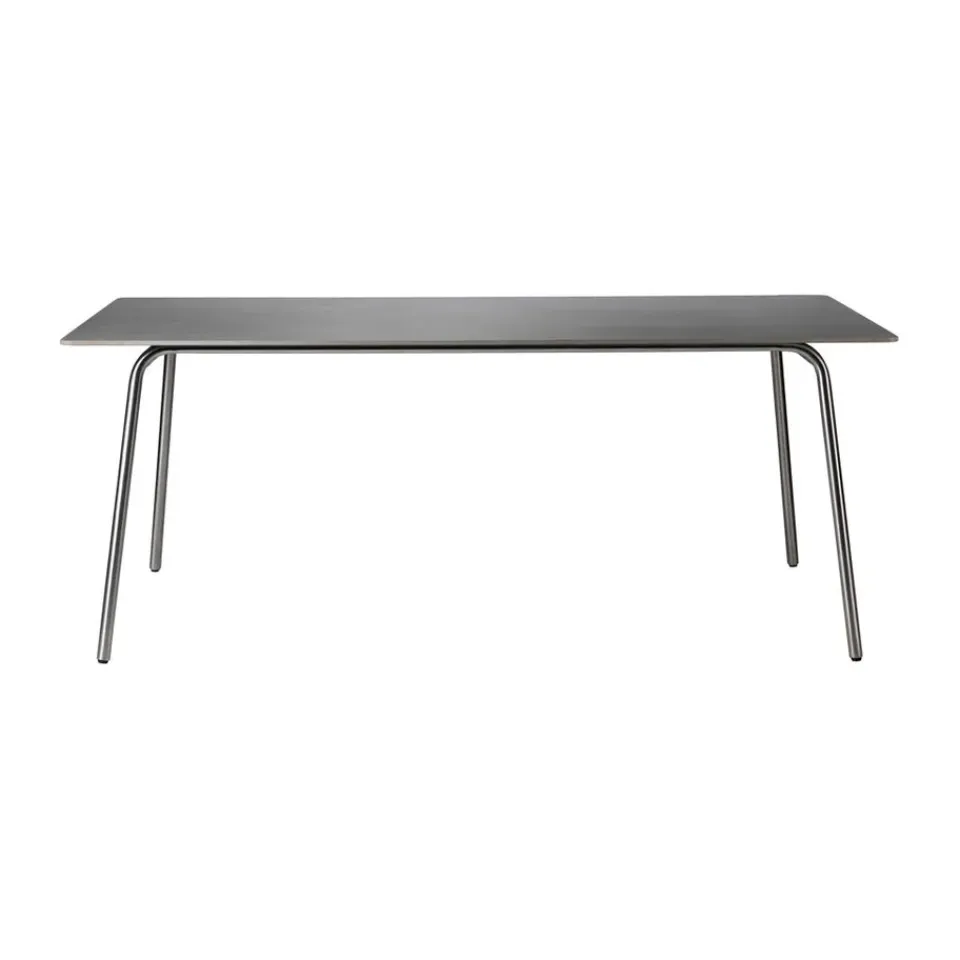 Mesa de jardín M21 Teglgård 90x180 cm, Stone-stainless steel*FDB Møbler