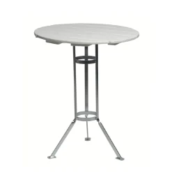 Mesa de tres patas Bryggeri, Roble lacado -galvanizado en caliente*Grythyttan Stålmöbler Online