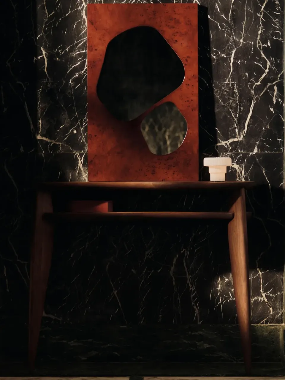 Mesa Feve 100x36x85 cm, Walnut*Ferm Living Online