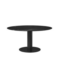 Mesa 2.0, Marble black, ø150, base negra*GUBI Discount