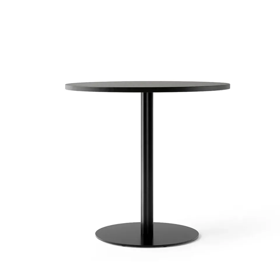Mesa Harbour Column, Oak black-base negra, Ø80 cm*Audo Copenhagen Clearance