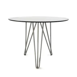 Mesa High Tech ø90 cm, -estructura galvanizada en caliente*Grythyttan Stålmöbler Hot