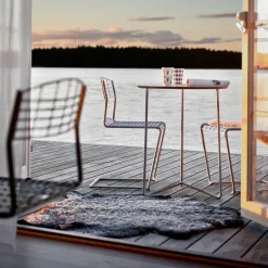 Mesa High Tech, -estructura galvanizada en caliente, Ø60 cm*Grythyttan Stålmöbler Outlet