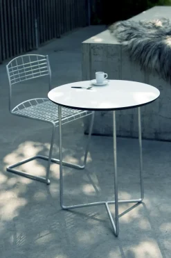 Mesa High Tech, -estructura galvanizada en caliente, Ø60 cm*Grythyttan Stålmöbler Outlet