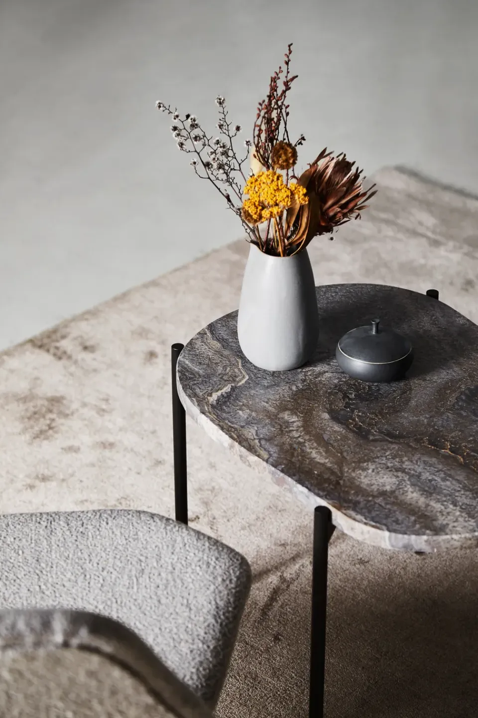 Mesa La Terra occasional, medium, Grey melange*Woud Sale