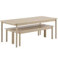 Mesa Linear, roble, 90 x 200 cm*Muuto Sale