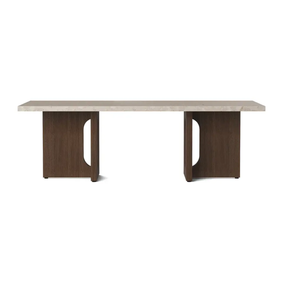 Mesa lounge Androgyne, Sand/kunis breccia, base de roble teñido de negro*Audo Copenhagen Sale
