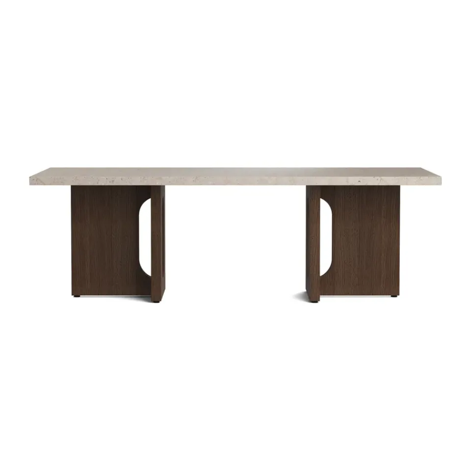 Mesa lounge Androgyne, Sand/kunis breccia, base de roble teñido de negro*Audo Copenhagen Sale