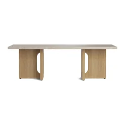 Mesa lounge Androgyne, Sand/kunis breccia, base de roble*Audo Copenhagen New