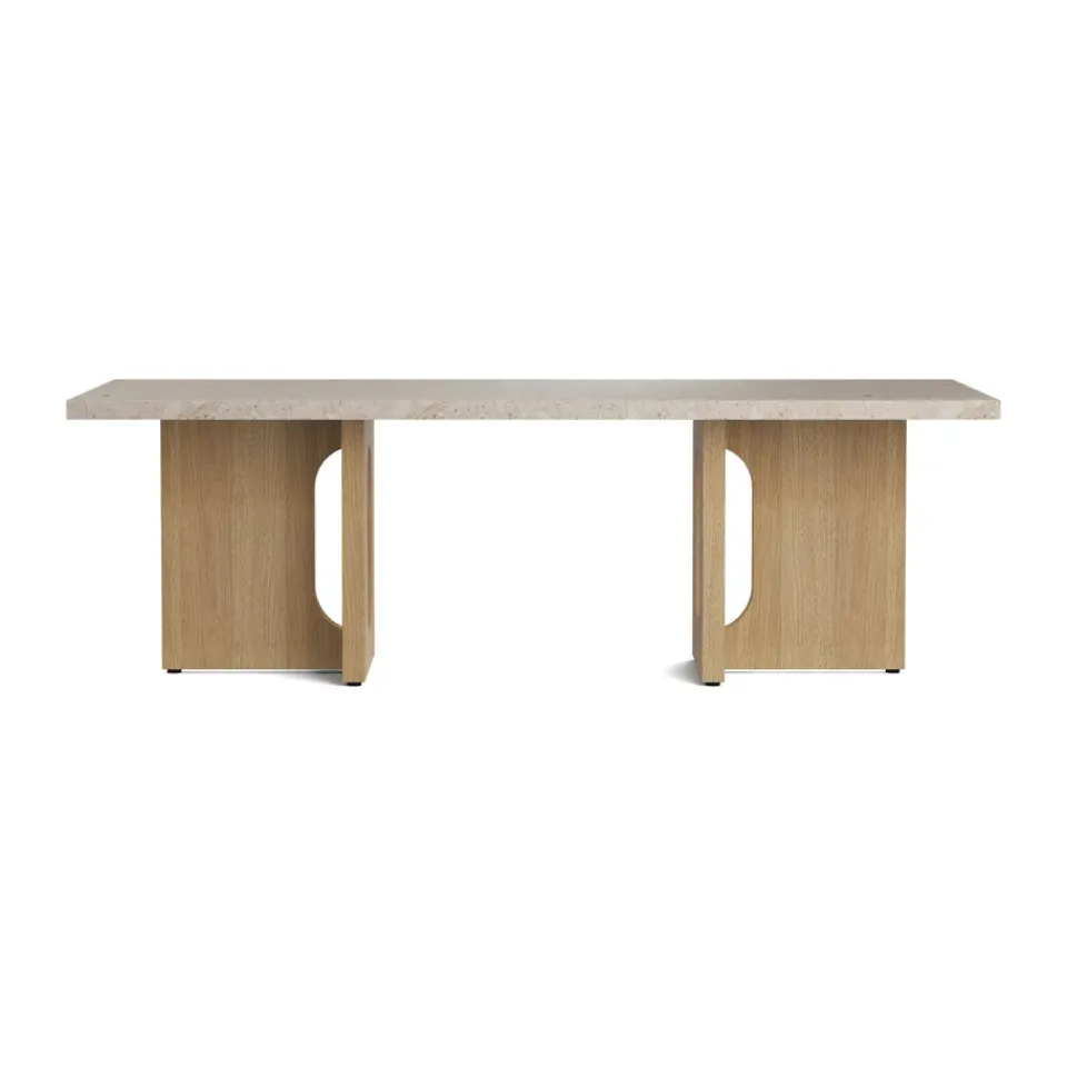 Mesa lounge Androgyne, Sand/kunis breccia, base de roble*Audo Copenhagen New