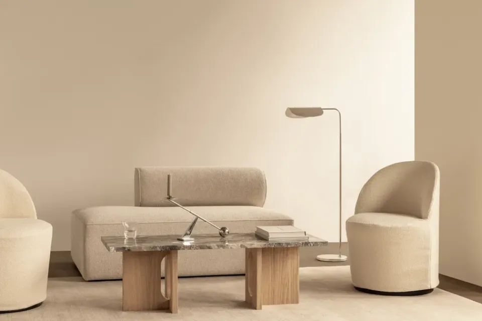 Mesa lounge Androgyne 45x120 cm, Grey galaxy-roble sin tratar*Audo Copenhagen Hot