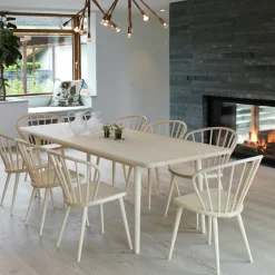 Mesa Miss Holly, 175x100 cm, Abedul aceitado blanco*Stolab