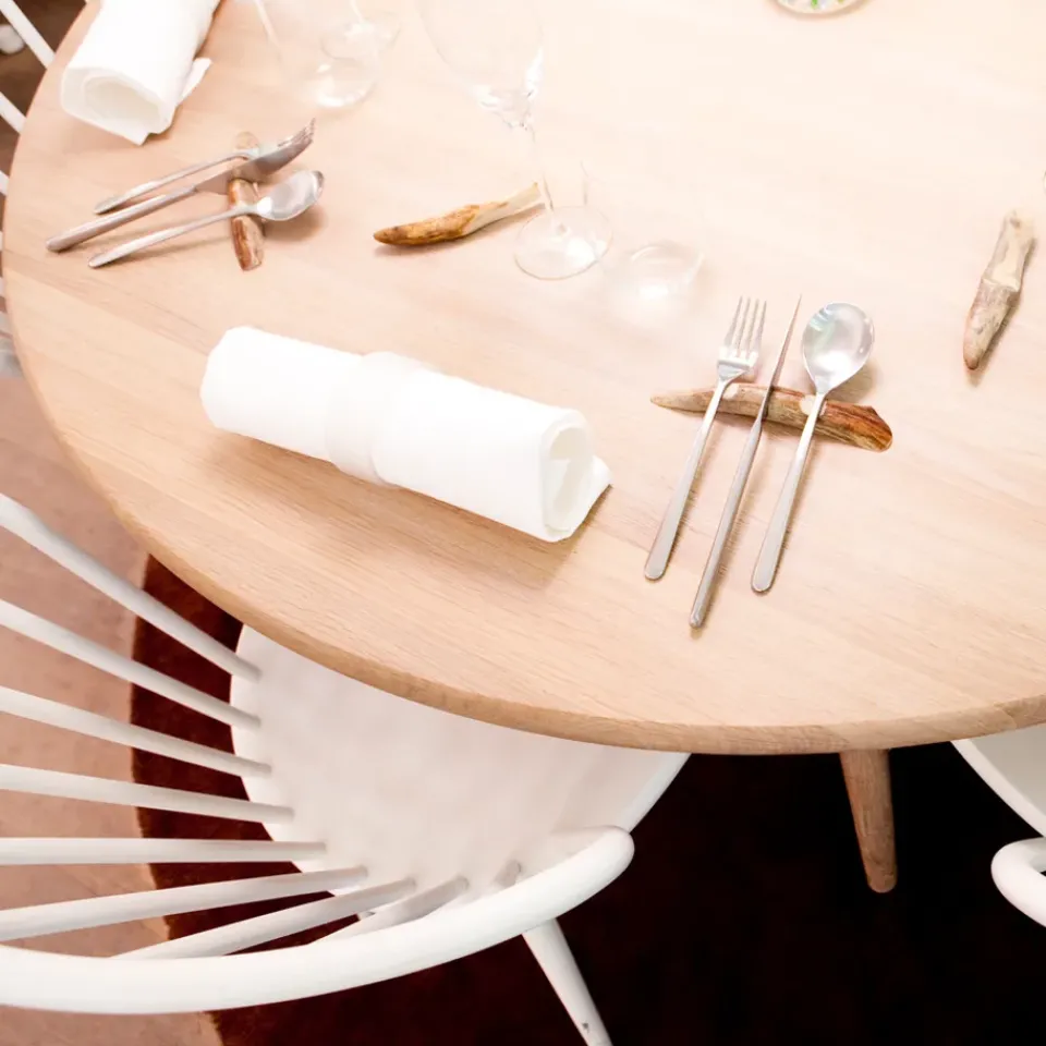 Mesa Miss Tailor redonda, Roble aceite natural, tablero fijo*Stolab Discount