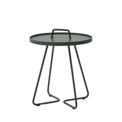 Mesa On the move Ø44 cm, Dark green*Cane-line New