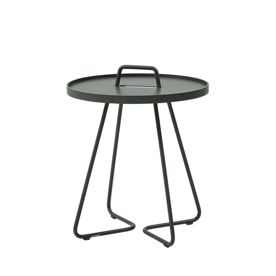 Mesa On the move Ø44 cm, Dark green*Cane-line New