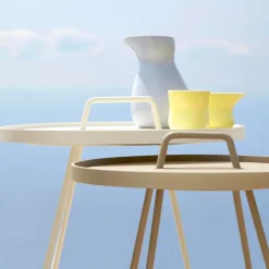 Mesa On the move Ø37 cm, White*Cane-line Discount