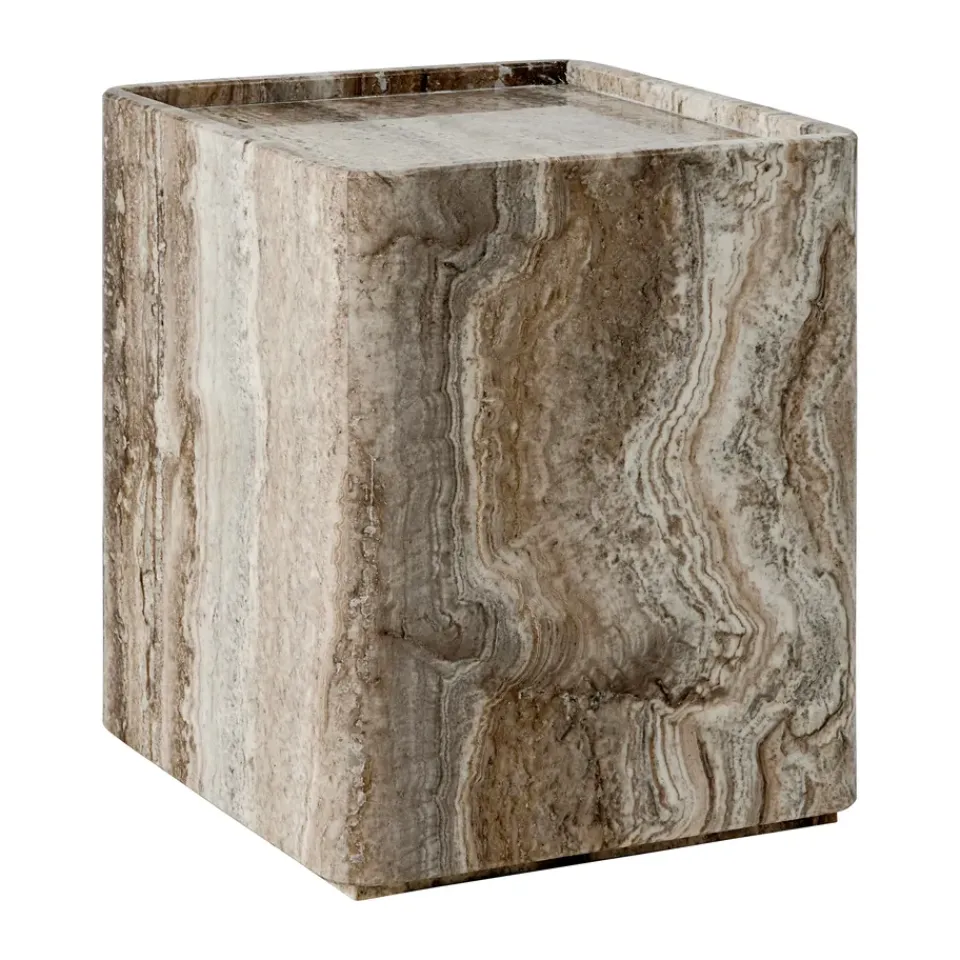 Mesa Pietra 33x33x40 cm, Lively sepia*GUBI Hot