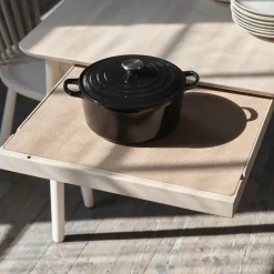Mesa Prima Vista, Abedul claro lacado mate-180cm-1 tablero de extensión*Stolab Online