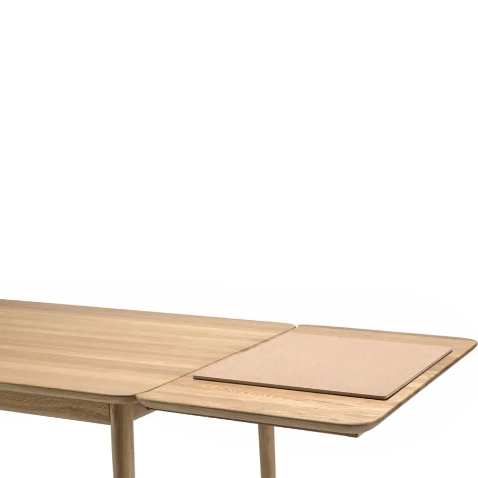 Mesa Prima Vista, Roble aceite natural-120cm-1 tablero de extensión*Stolab Best