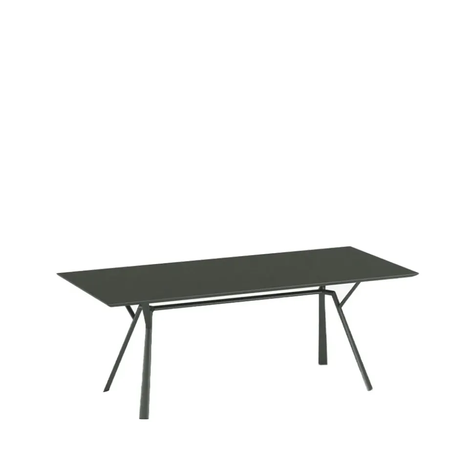 Mesa Radice Quadra, Metalic grey, 90x200 cm*Fast Outlet