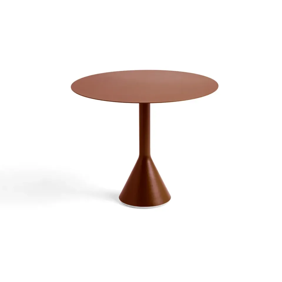 Mesa redonda de café Palissade Cone, Iron red, Ø90 cm*HAY Outlet