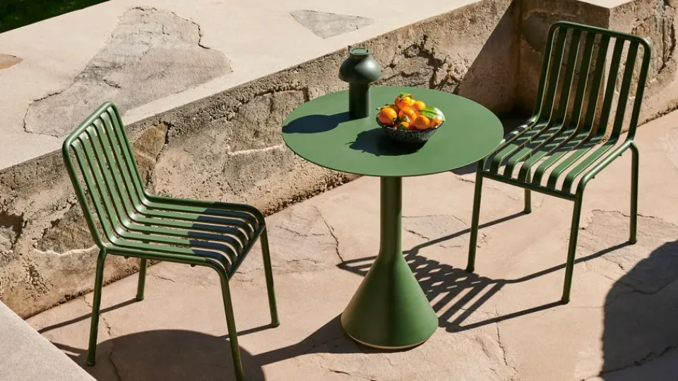 Mesa redonda de café Palissade Cone, Olive, ø70*HAY Best
