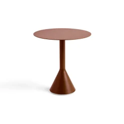 Mesa redonda de café Palissade Cone, Iron red, Ø70 cm*HAY Hot